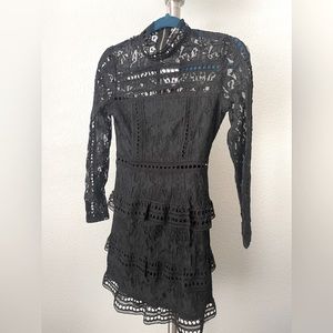 New Hello Molly Laces Black Dining Dress, Tag on